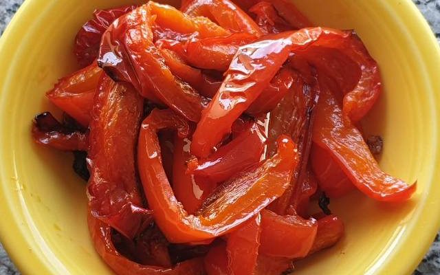Roasted red peppers
