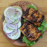 BBQ tofu sandwich