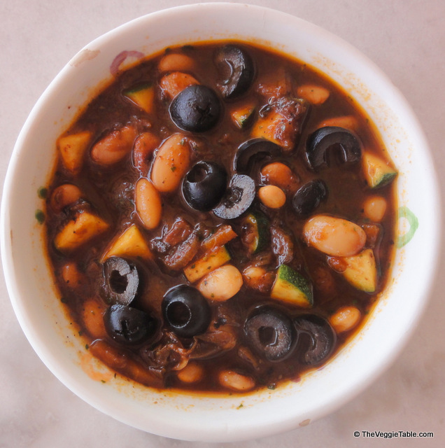 Bean and olive soup