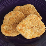 Breaded chicken patties