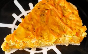 Carrot onion quiche