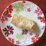 Folded and rolled crêpe