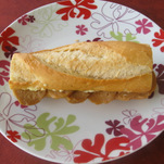Vegan jambon-beurre sandwich