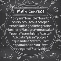Vegetarian main courses
