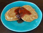 Vegan peanut butter pancakes