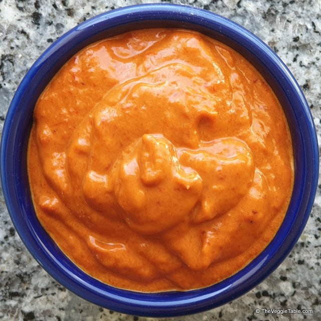 Red pepper coulis
