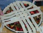 Strawberry rhubarb pie