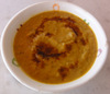 Roasted leek carrot soup