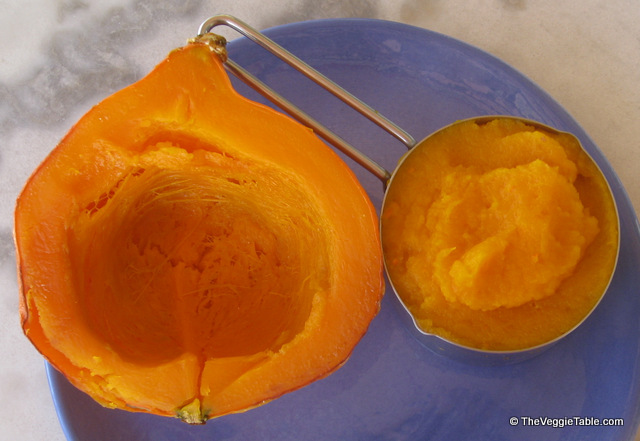 Roasted and pureed pumpkin