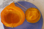 Roasted and pureed pumpkin