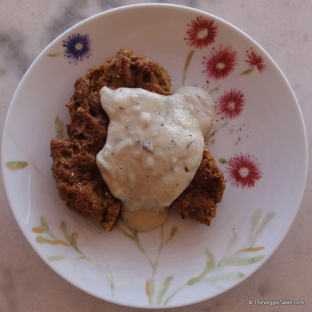 Seitan with white wine sauce