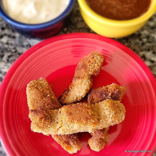 Vegan fried seitan chicken